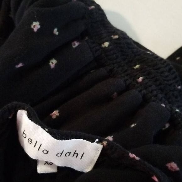 Bella Dahl Black Plaid 100% Rayon Lace Up Tank Dress XS - Picture 11 of 15